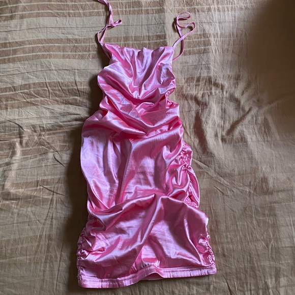 Pink Satin Dress - Picture 8 of 13
